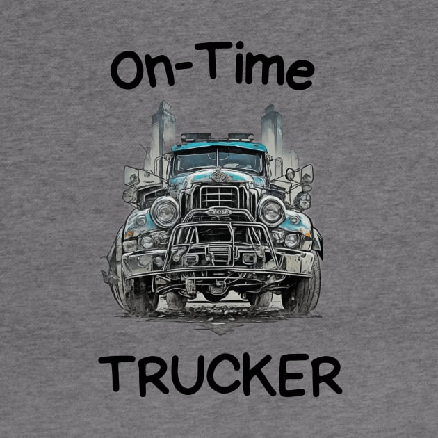 Truck Trucking Funny Retro Vintage Country Road by Flowering Away